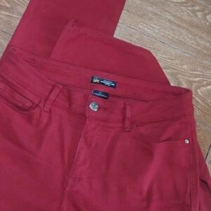Lee Vibrant Red Denim Jeans